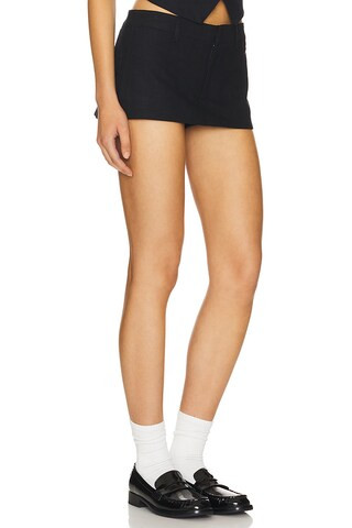 Rhode Mini Skirt in Onyx | Revolve Clothing (Global)
