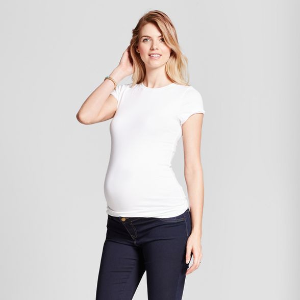 Maternity Short Sleeve Non-Shirred T-Shirt - Isabel Maternity by Ingrid & Isabel™ | Target