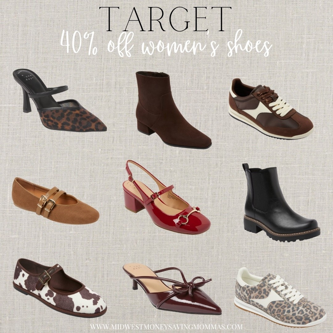40% off women’s shoes

Target fashion  heels  booties  sneakers  ballet flats  boots 

#LTKSeasonal #LTKFindsUnder50 #LTKootd