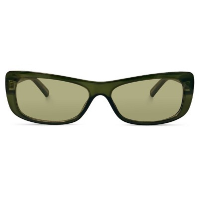 Muse Sunglasses in Green with Green Lens | Target