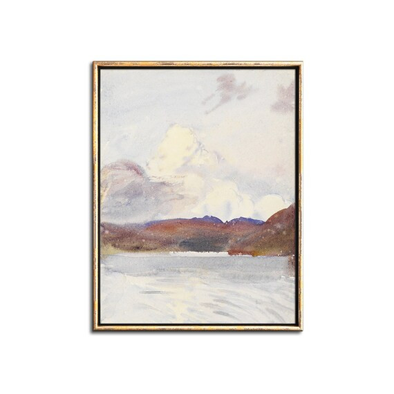 Abstract Seascape Wall Art Digital Prints, Ocean Watercolor Printable Poster, Scotland Seascape P... | Etsy (US)