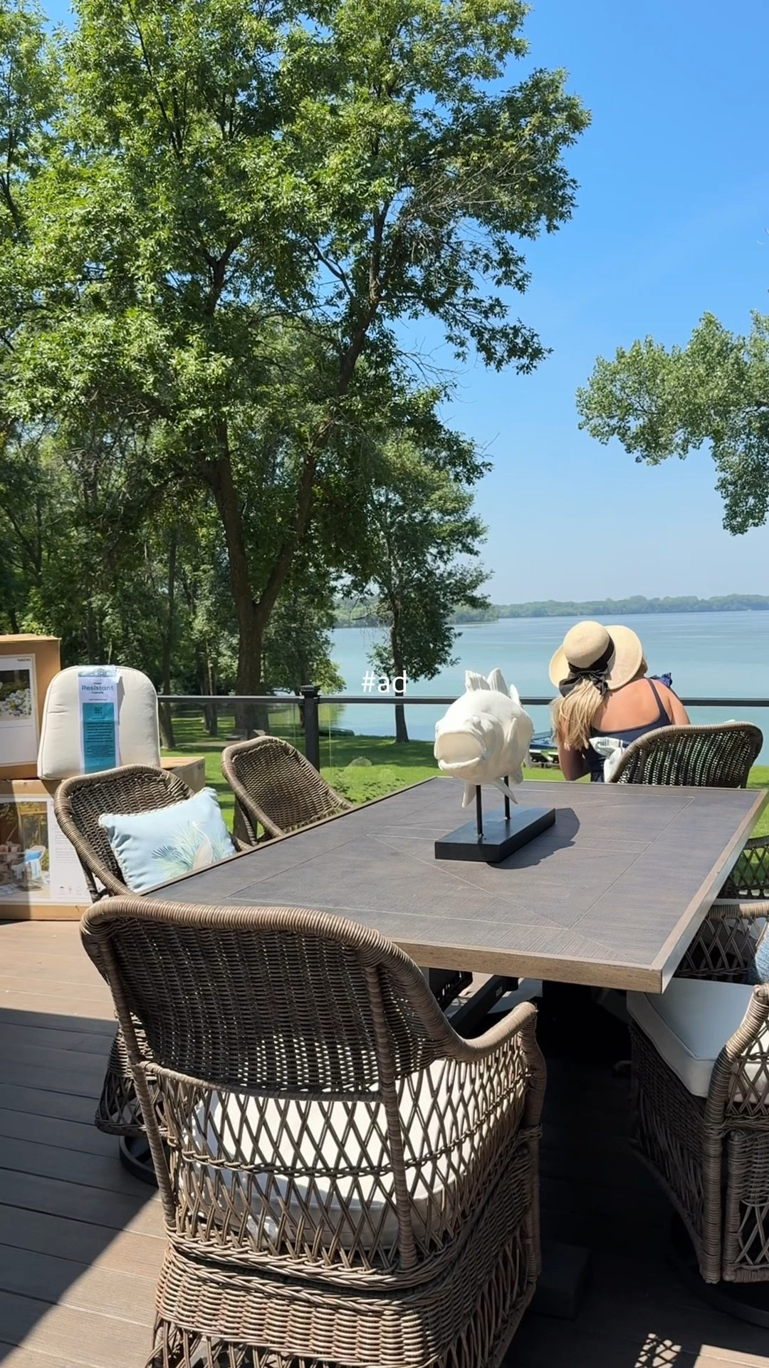 #ad #LowesPartner This isn’t just a house or table to us, it is the place we will watch our family grow. This is where my 90 year old grandpa spoke of all the changes he had seen in his life on the 4th, it’s where my niece wants to sit and look at birds on the lake as she learns about the world. It’s where our family shares more than a meal. 

The allen & roth Maitland Patio set exclusively at Lowe’s is now a staple on the deck and place we will make a million memories. We opted for the swivel chairs for the entire table so that you could easily turn and face whichever direction you wanted and rock if you please, two of my niece’s favorite features.  

Click the link to learn more and see what special ‘ordinary’ objects they have that make extraordinary moments and memories for your family. 
@Loweshomeimprovement 


#LTKHome #LTKFamily #LTKParties