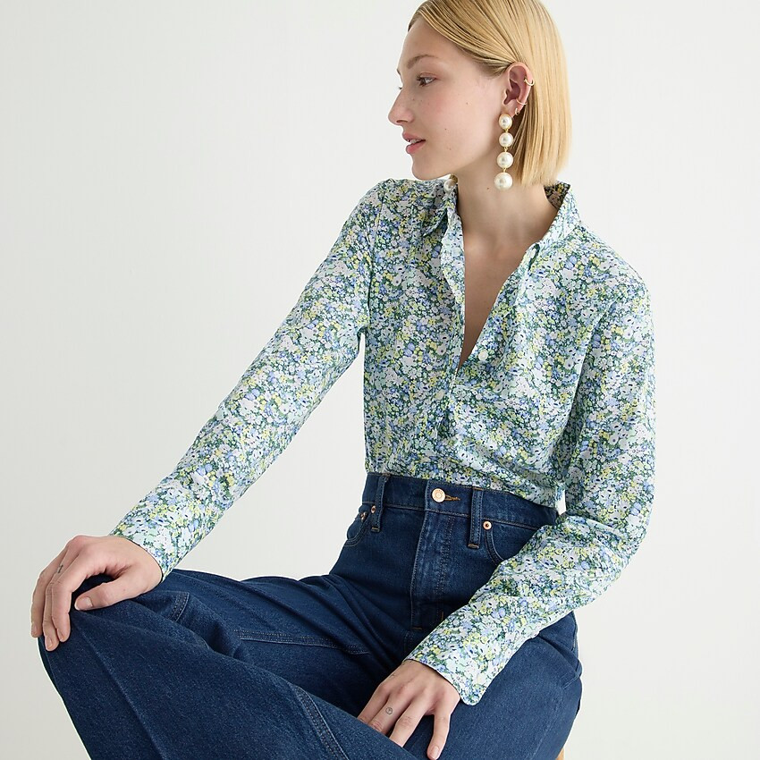 Slim-fit shirt in Liberty® Thorpe Hill fabric | J. Crew US