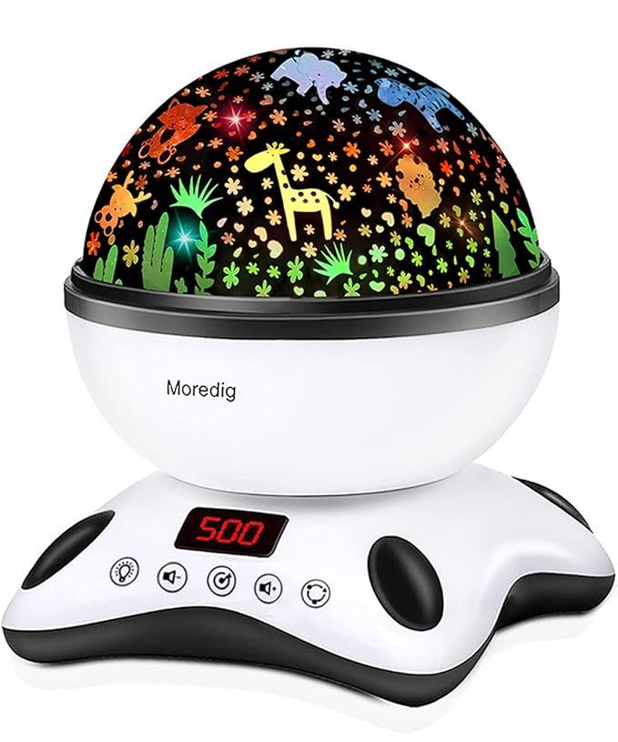 Moredig Night Light Projector, Baby Night Light for Kids with Remote and Timer, 360 Degree Rotati... | Amazon (US)