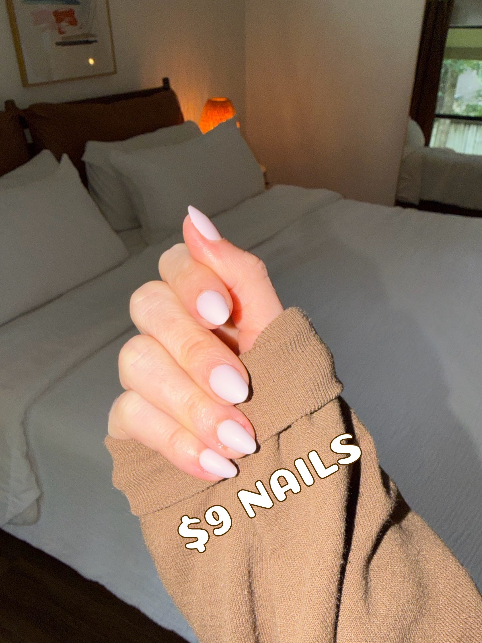 If you have $10 and 10 minutes, you can have a perfect manicure at home! Make sure you buff your nails and slide the fake nails up under your nail bed for the longest wear time! I also filed mine a bit before application. These can last over a week!

............... 
diy nails at home nails press on nails stick on nails glue on nails almond nails wedding makeup wedding nails fair skin nail polish kiss nails sheer nails almond shaped nails short nails medium nails long nails easy nails drugstore nails drugstore beauty amazon beauty amazon finds amazon haul amazon glue on nails nail glue beginner beauty nail tutorial beauty tutorial at home manicure at home mani easy beauty hacks life hacks travel favorites pointy nails pointed nails rounded nails  

 #LTKgrwm #LTKBeauty #LTKWedding