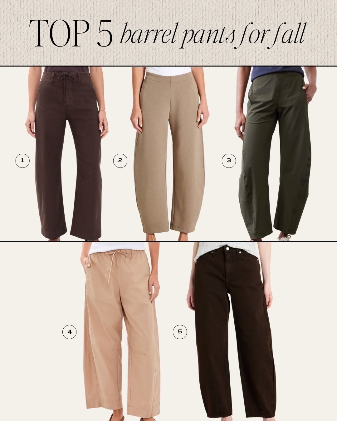 My top 5 barrel pants for fall!

#LTKSeasonal #LTKOver40