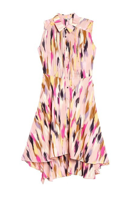 Pintuck Pleated High/Low Dress | Nordstrom Rack