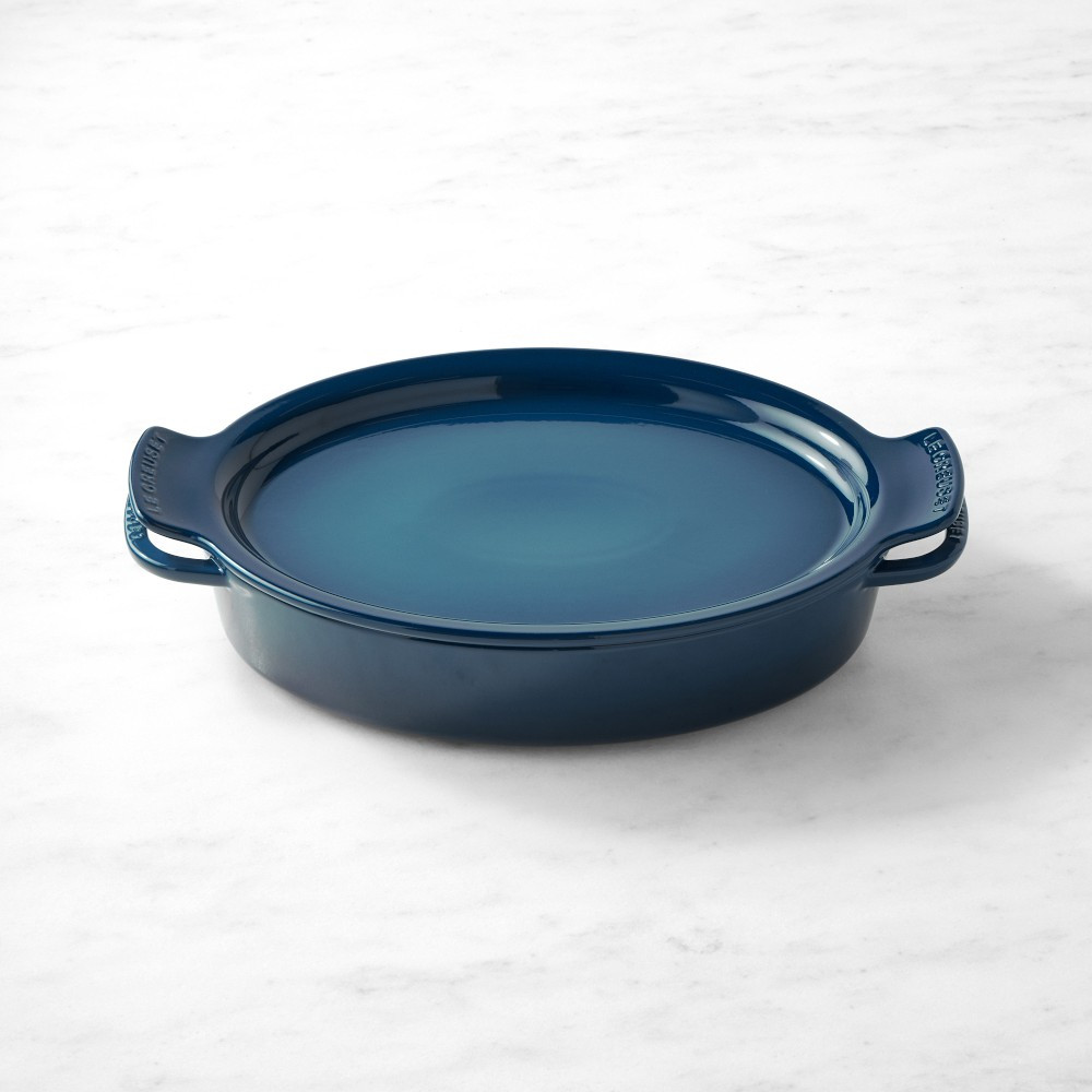 Le Creuset Heritage Stoneware Oval Baker with Platter Lid, 3 1/2-Qt. | Williams-Sonoma