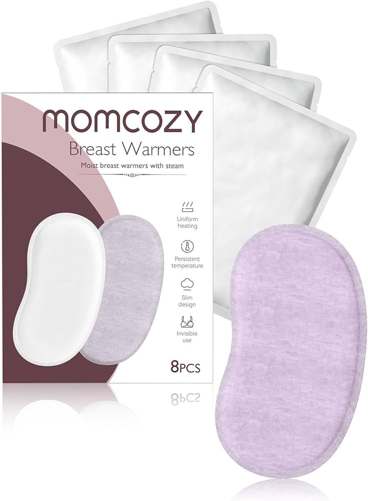 Momcozy Instant Heat Breast Warmers - Easy Release for Soothing Warmth - Lasting Heat Relief for ... | Amazon (US)