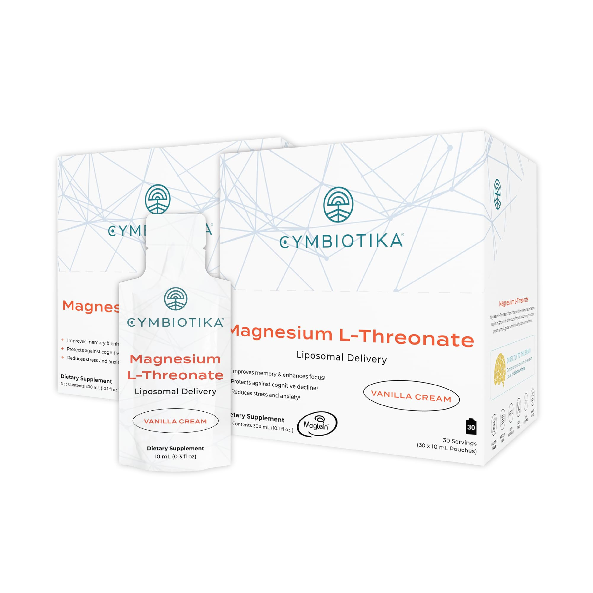 CYMBIOTIKA Magnesium L-Threonate – High-Absorption Magnesium for Brain Health, Memory, Focus & ... | Amazon (US)