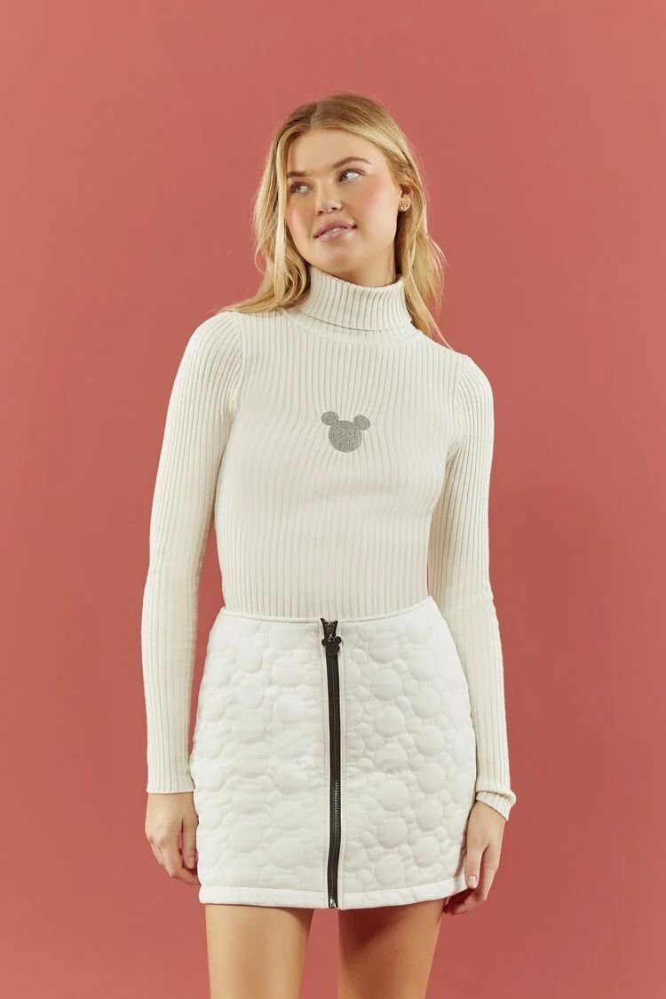 Disney Mickey Mouse Quilted Mini Skirt | Forever 21 (US)