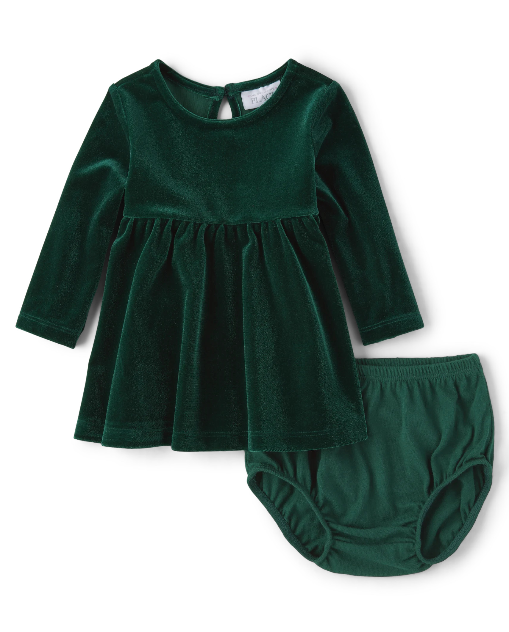 Baby Girls Mommy And Me Velour Babydoll Dress - spruceshad | The Children's Place