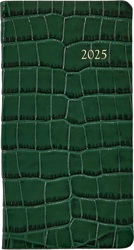 Graphic Image 2025 Pocket Datebook Planner, Week-at-a-view pages, Genuine Leather (3.125" W x 6" ... | Amazon (US)