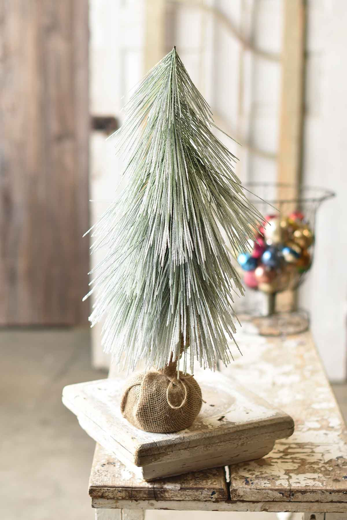 Snowy Downs Pine Tree 24" | The Nested Fig