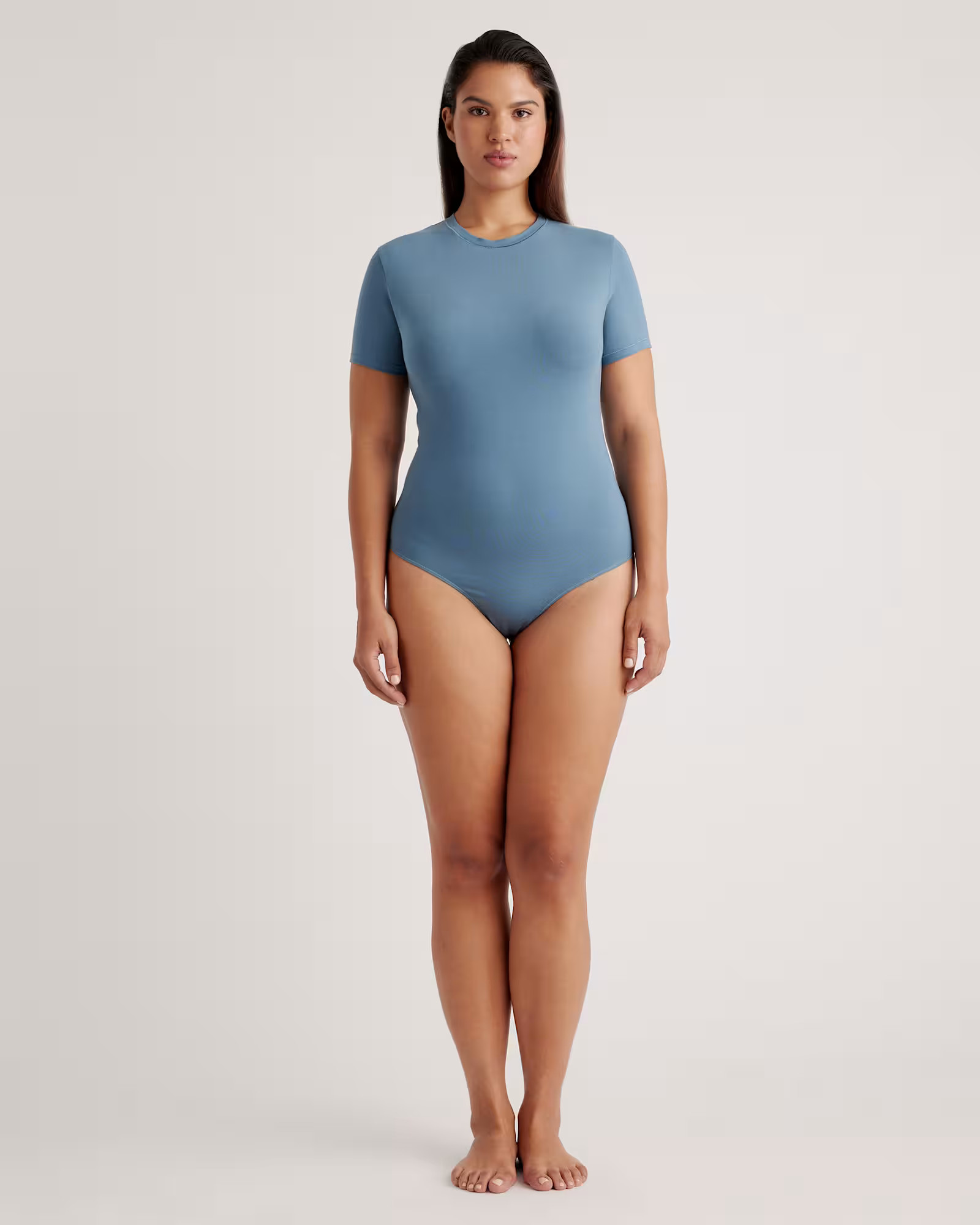 Stretch Cotton Jersey Short Sleeve Bodysuit | Quince