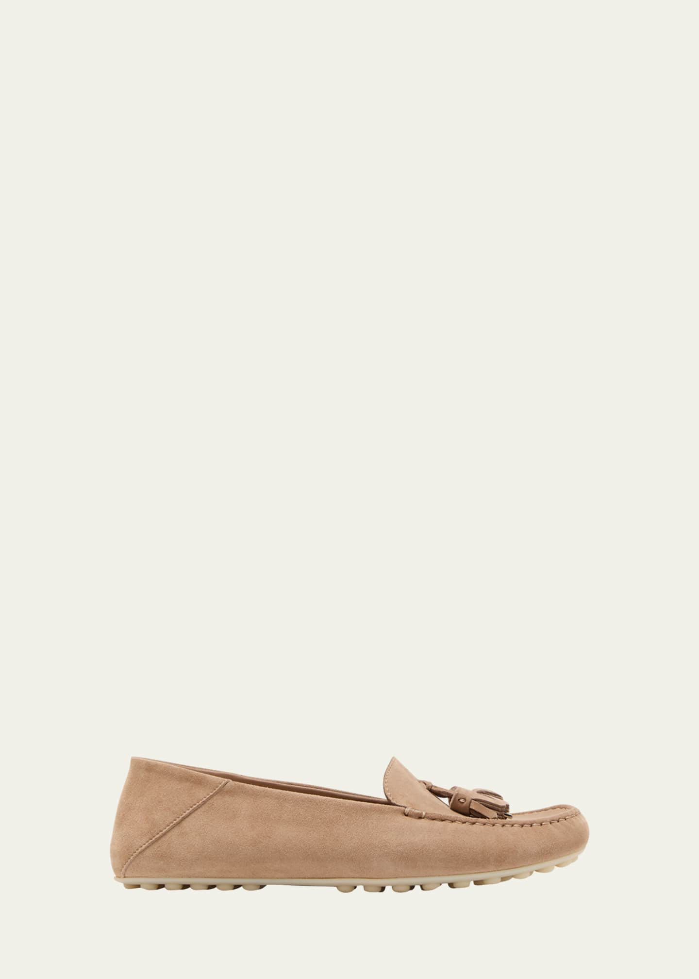 Loro Piana Suede Tassel Moccasin Loafers | Bergdorf Goodman