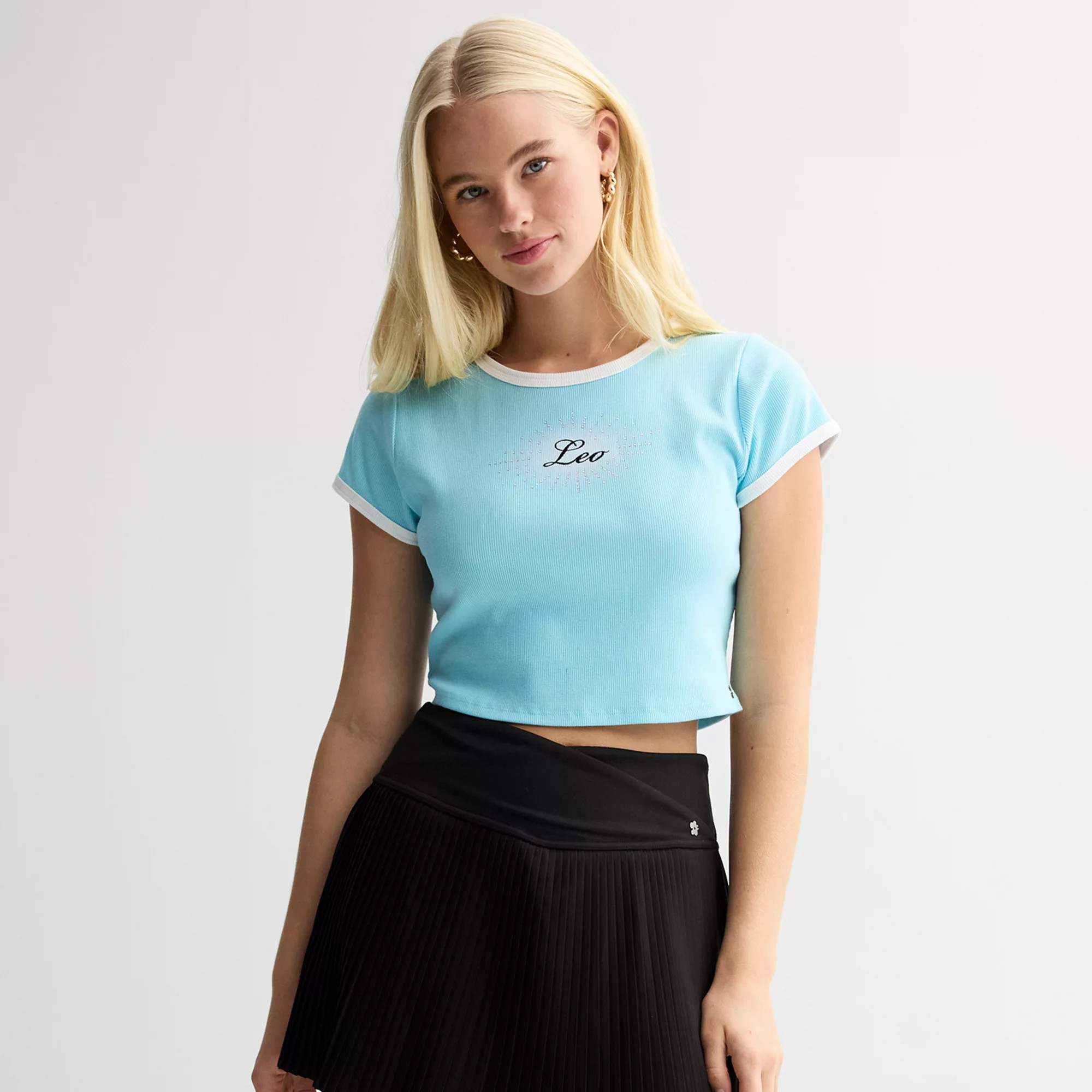 Women's Limited Too Zodiac Sign Baby Tee | Kohl's