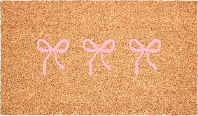 Calloway Mills Pink Bow Trio Doormat (17" x 29") | Amazon (US)