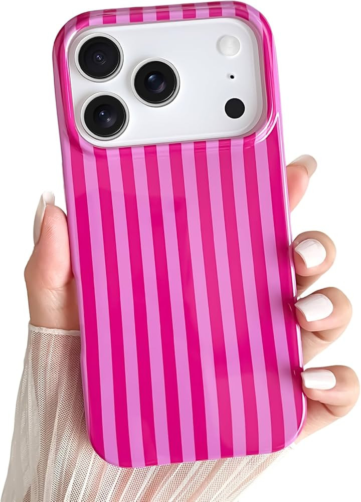 Yeddabox for iPhone 17 Pro Case Cute Striped Phone Case Soft TPU Slim Shockproof Phone Cover for ... | Amazon (US)