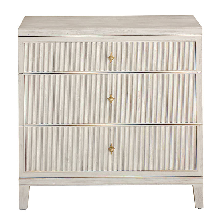 Amelia Chest of Drawers with Fluted Fronts & Antique Brass Knobs | Ballard Designs, Inc.