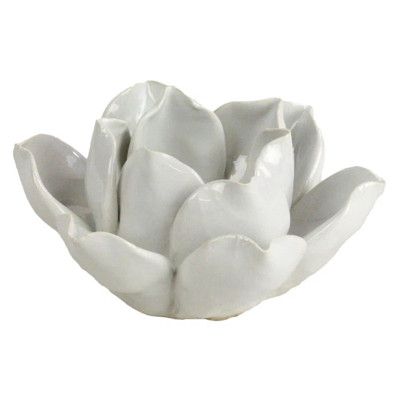 Bungalow Rose Lotus Small Ceramic Tealight Holder | Wayfair | Wayfair North America