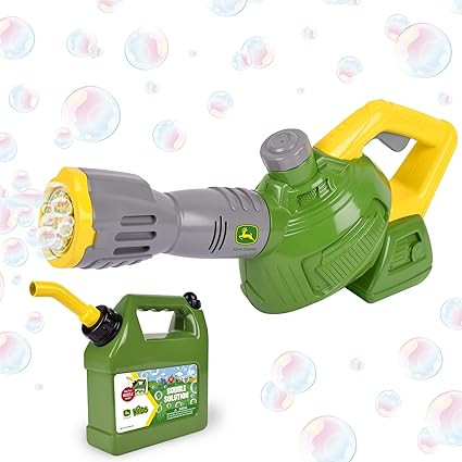 John Deere Bubble Leaf Blower Toy for Kids Includes 24oz Bubble Refill Gas Can, Outdoor Bubble Ma... | Amazon (US)