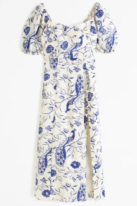 Sale with A&F, I love blue and white… especially peacocks and puff sleeves! 

#LTKsalealert