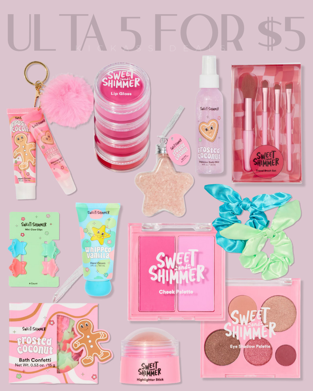 🔥HOT DEAL🔥
Ulta Black Friday Sale!!! 5 for $5 on Sweet and Shimmer items!  Great stocking stuffers!
 

 #LTKGiftGuide #LTKHoliday #LTKSaleAlert