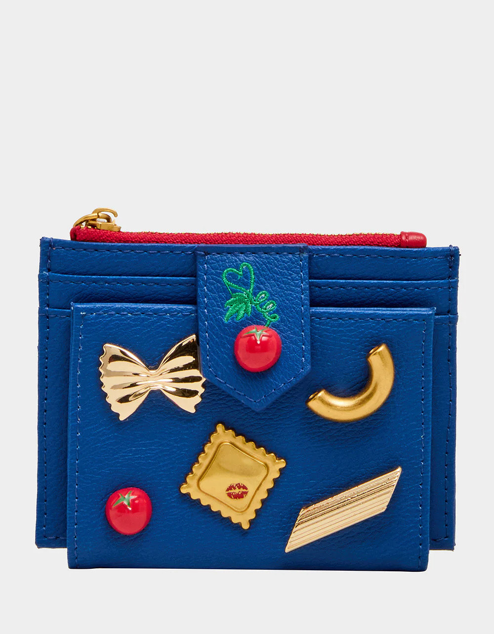PENNE FOR YOUR THOUGHTS WALLET BLUE Pasta-Themed Women's Bifold Wallet | Betsey Johnson