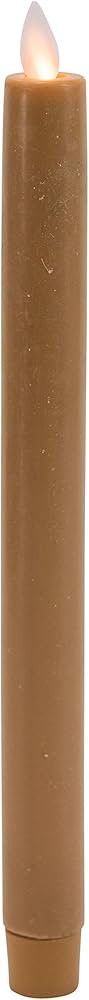 Mystique Flameless Candle, Taupe 10" Taper, Real Wax Candle With Realistic Flickering Wick, Batte... | Amazon (US)