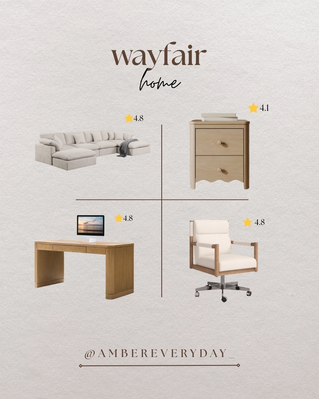 My recent Wayfair home saves! Neutral home furniture - Wayfair finds 🤎

#LTKHome