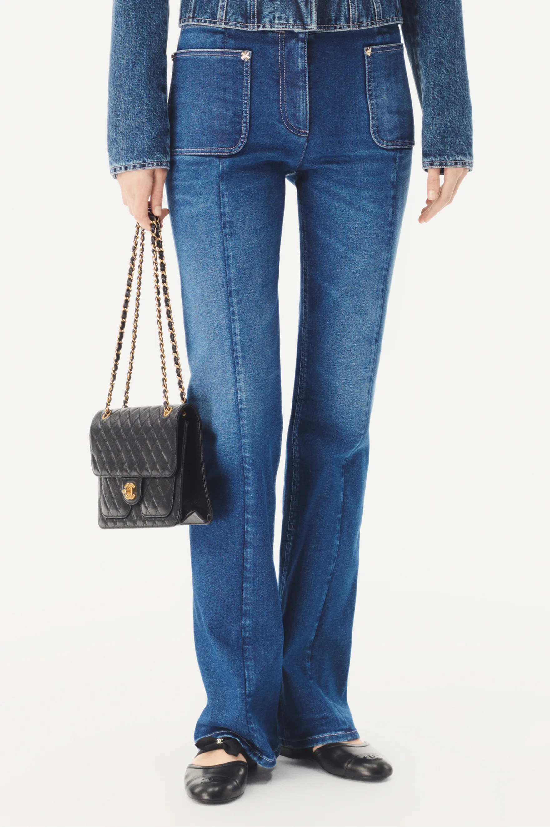 Jeans - Washed denim, blue — Fashion | CHANEL | Chanel, Inc. (US)