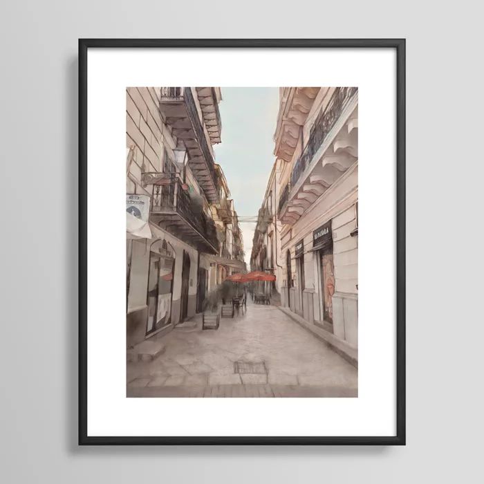 Sicily Collection Framed Art Print by The American Design Studio | Society6