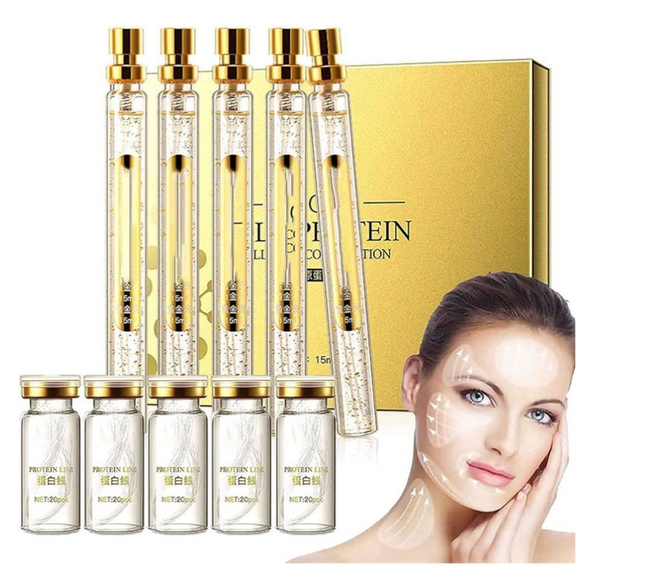 Hilos Tensores Para El Rostro Invisibles Hilos De Colageno Absorbibles Para La Cara, Glicerina Para La Piel, Collagen Threads for Face Wrinkles Korean Soluble Protein Thread for Face Lift (5set) 

#LTKU #LTKstyletip #LTKhome