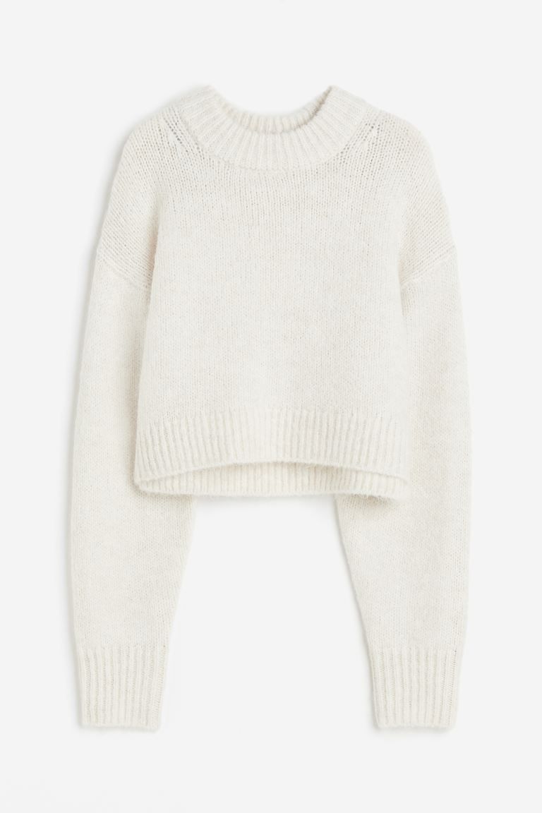 Short Sweater - Natural white - Ladies | H&M US | H&M (US + CA)