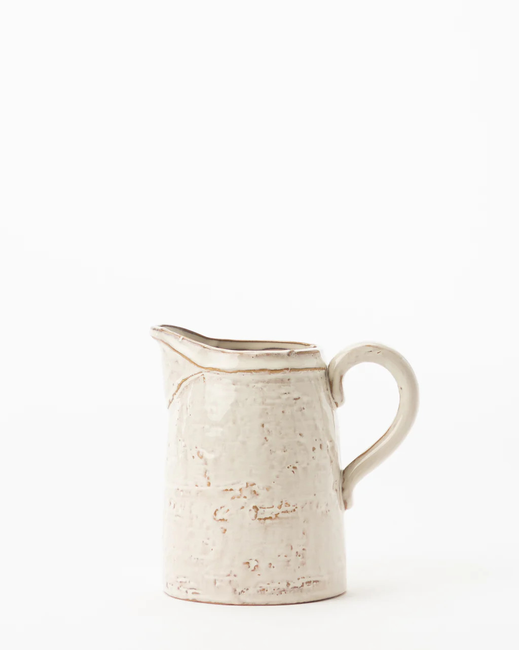 White Stoneware Pitcher | McGee & Co.
