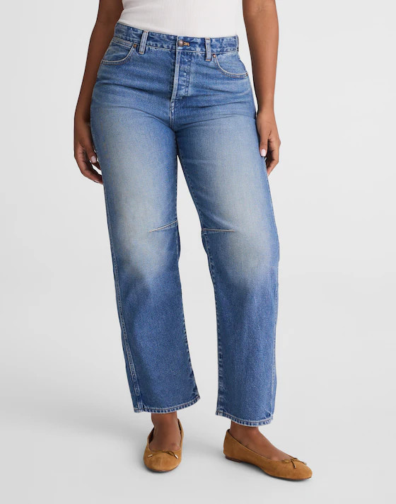 The Curvy Darted Barrel-Leg Jean | Madewell
