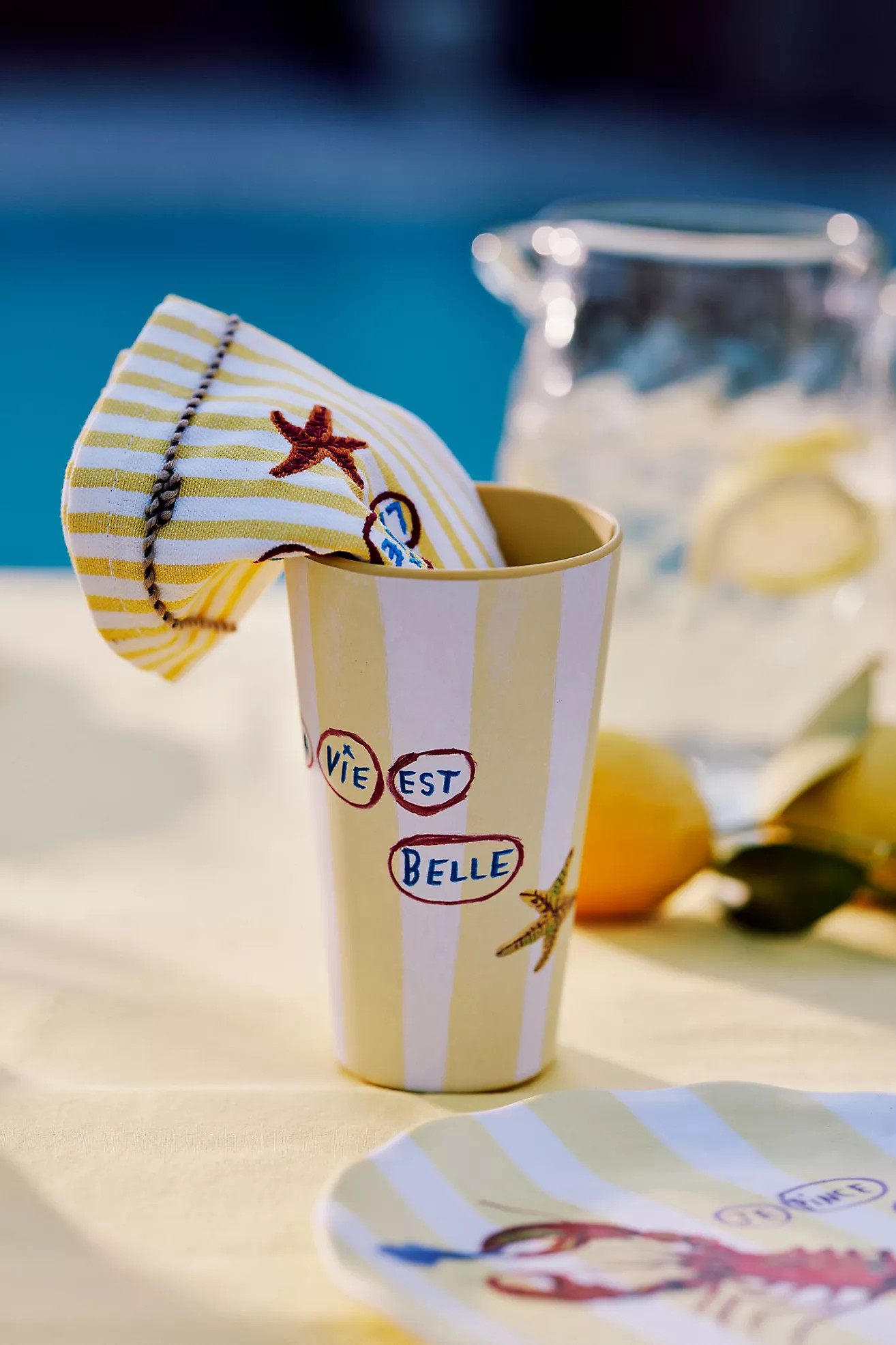 Nathalie Lete By the Sea Melamine Tumbler | Anthropologie (US)