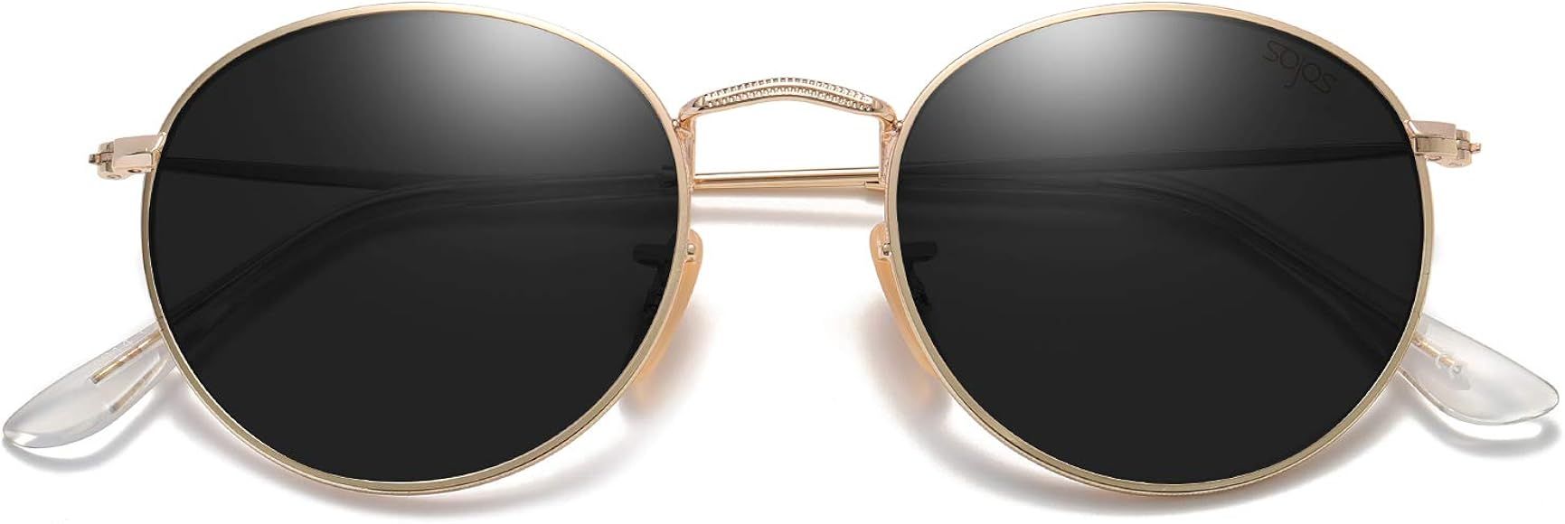 SOJOS Small Round Polarized Sunglasses for Women Men Classic Vintage Retro Frame UV Protection SJ101 | Amazon (US)