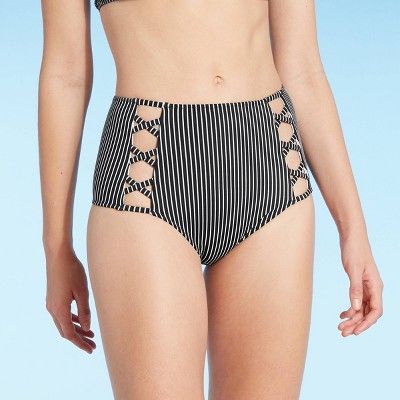 Women's Caged High Waist Bikini Bottom - Shade & Shore™ | Target