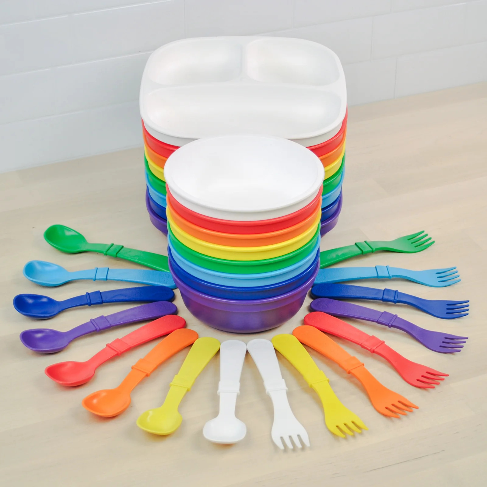 Children's Tableware Mini Rainbow Collection | Re-Play