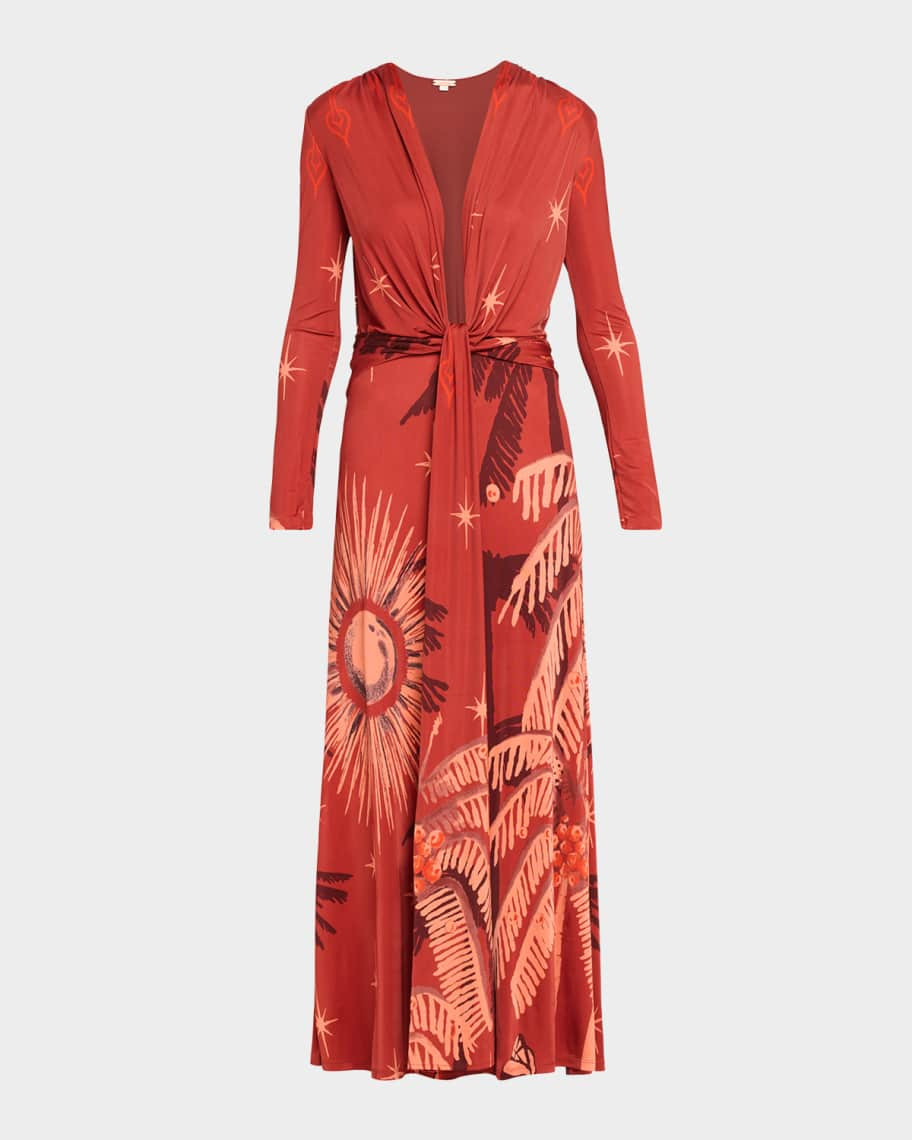 Johanna Ortiz Coral Marino Jersey Maxi Dress | Neiman Marcus
