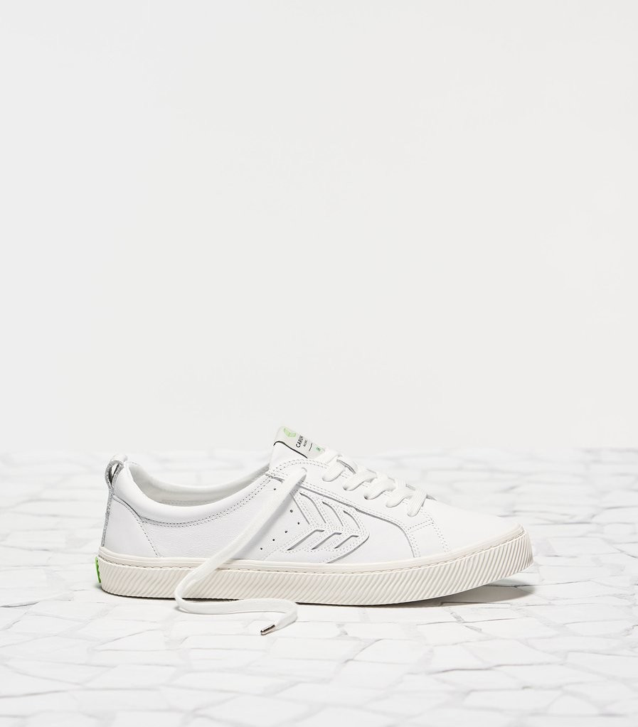 CATIBA Low Off White Leather Sneaker Men | Cariuma