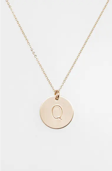 14k-Gold Fill Initial Disc Necklace | Nordstrom