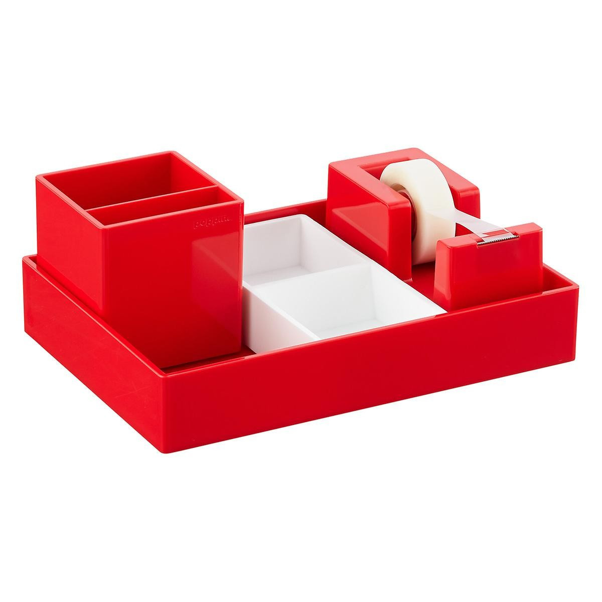 Poppin Softie Grip Grass Silicone Organizer White | The Container Store