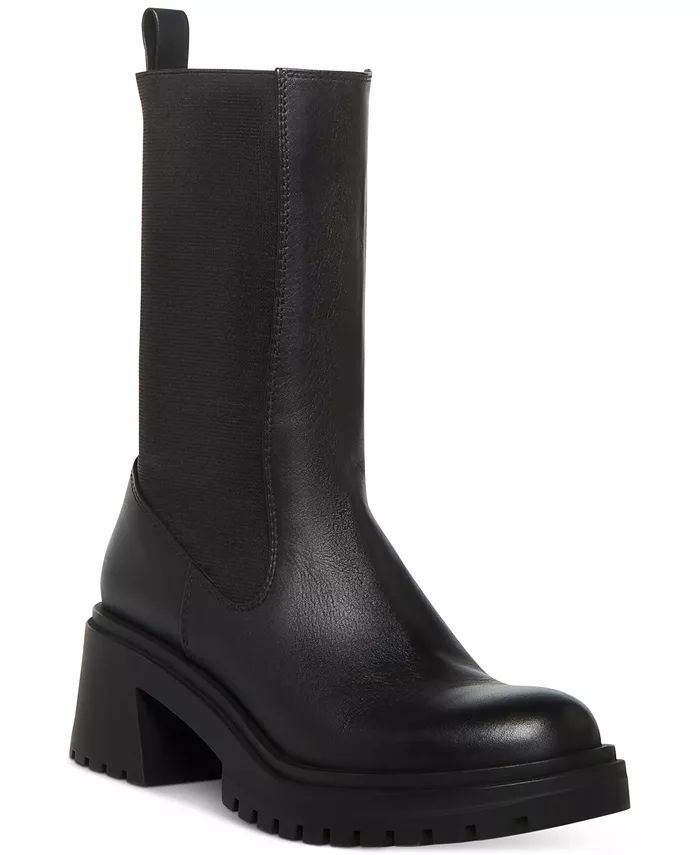 Steve Madden Women's Hesitant Lug-Sole Chelsea Booties & Reviews - Booties - Shoes - Macy's | Macys (US)