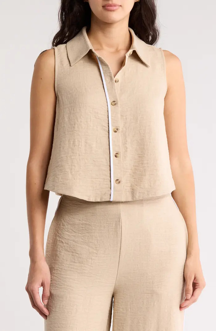 Love By Design Fiji Sleeveless Button-Up Shirt | Nordstromrack | Nordstrom Rack