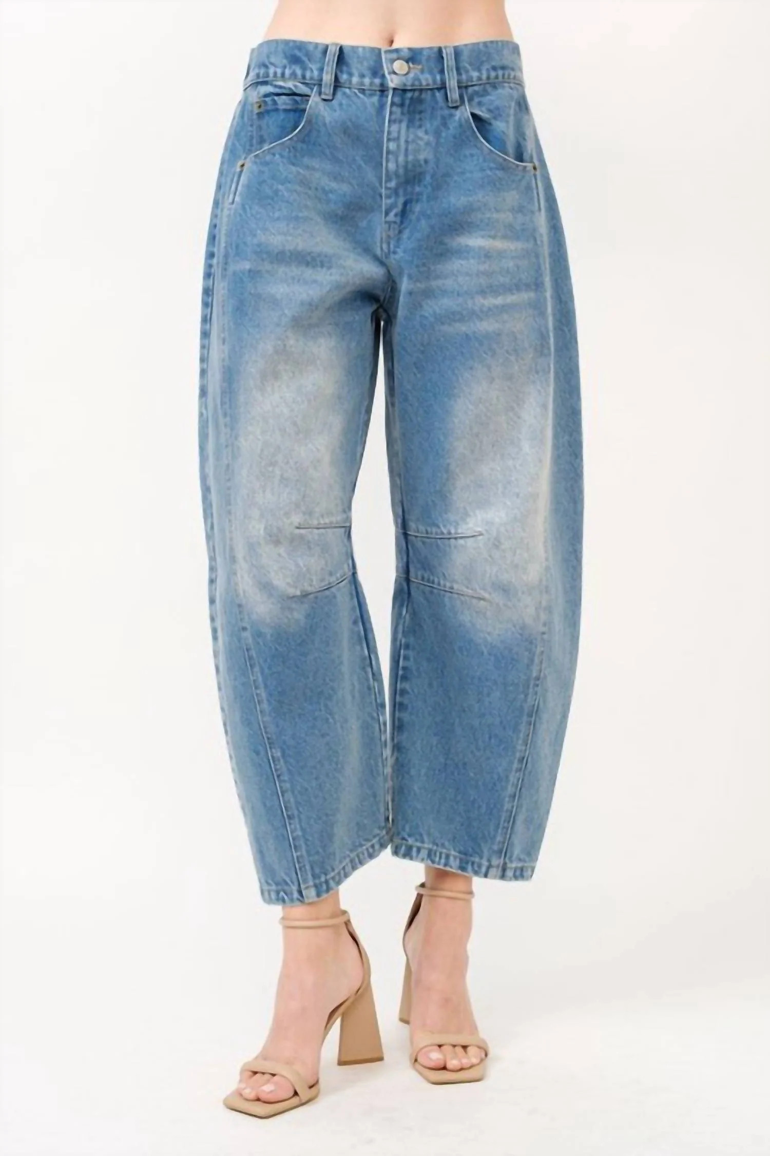 Barrel Jeans In Denim | Shop Simon