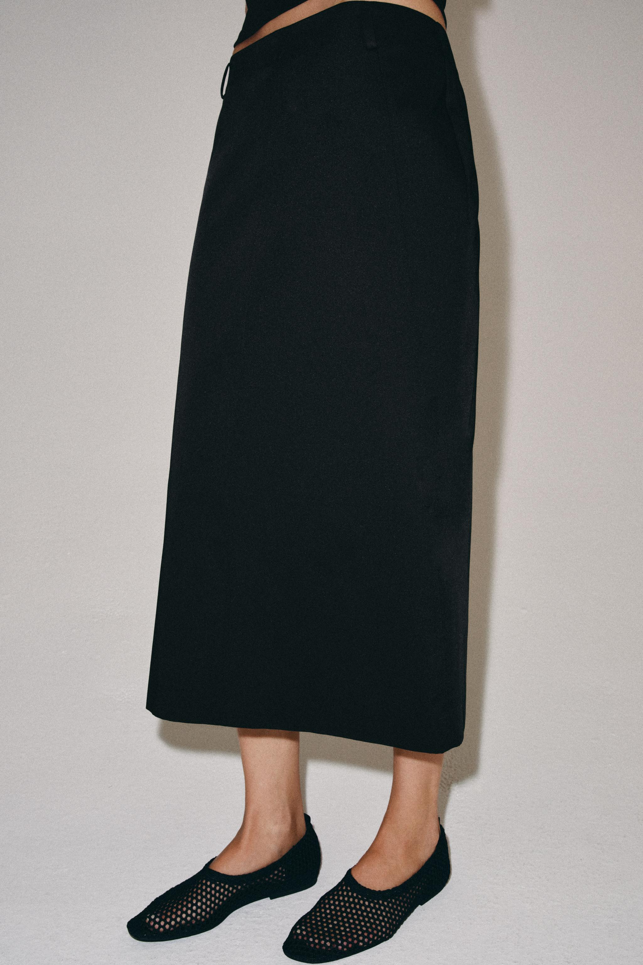 ZW COLLECTION MIDI SKIRT WITH SLIT | Zara US
