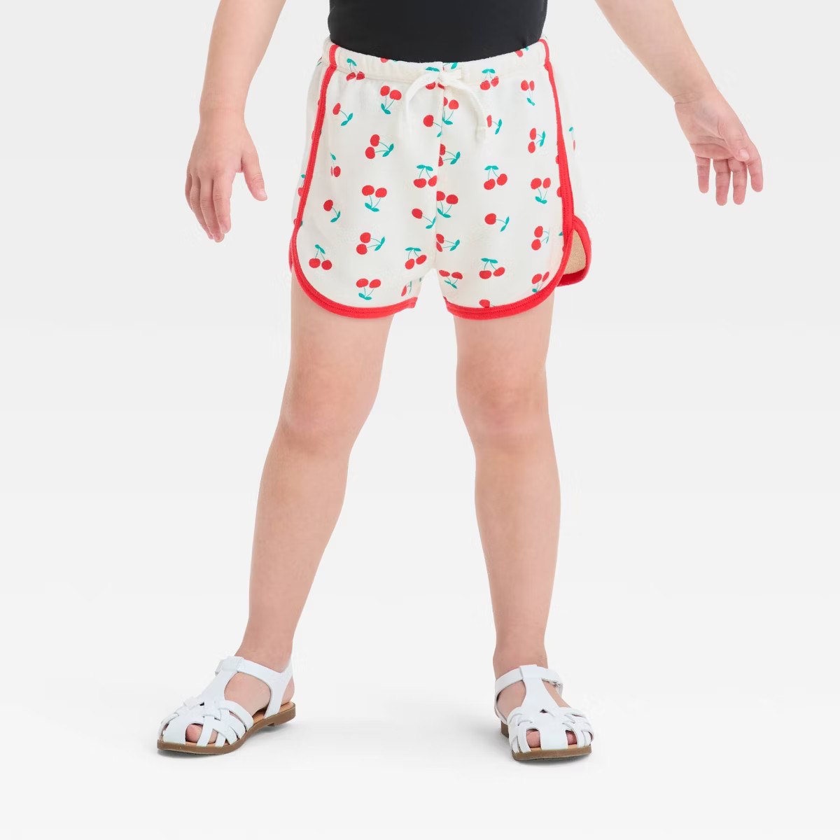 Grayson Mini Toddler Girls' Cherry Shorts - Off-White | Target
